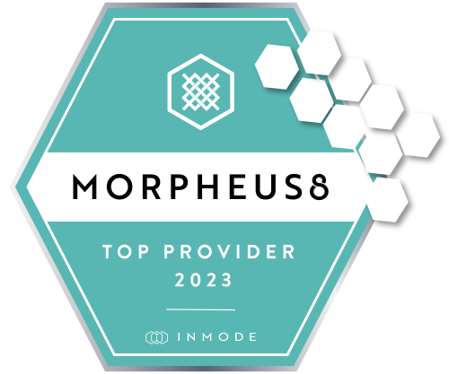 It is a badge that says morpheus8 top provider 2023.