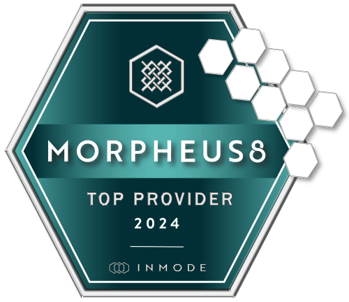 A badge that says morpheus8 top provider 2024