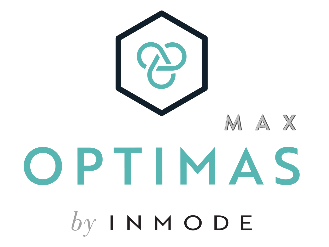 A logo for a company called optimas max by inmode