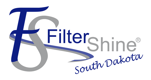Logo for FilterShine, a South Dakota company. The logo features intertwined letters