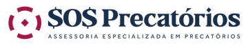 Um logotipo para uma empresa chamada sos precatório