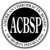 Certified sports chiropractor badge.