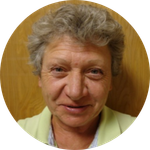Review image for Phyllis B. happy after her treatment using spinal decompression