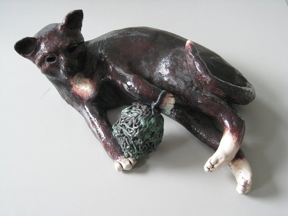 Poes - Keramisch Beeld