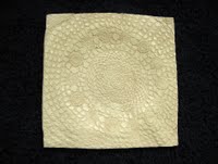 Beige Schaal met Kantmotief - Keramiek Schaal