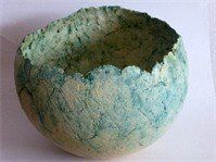 Groene Pot - Keramiek Kunstwerk