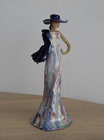 Lady met Hoed - Keramisch Kunstwerk