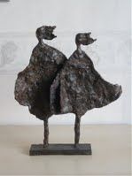 Vissersvrouwen - Bronzen Beeld