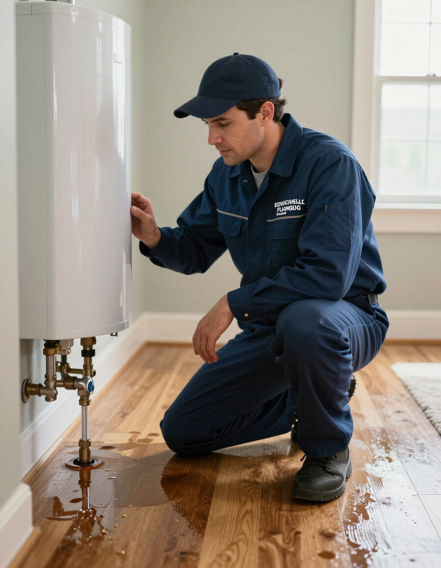 Emergency water heater repair technician