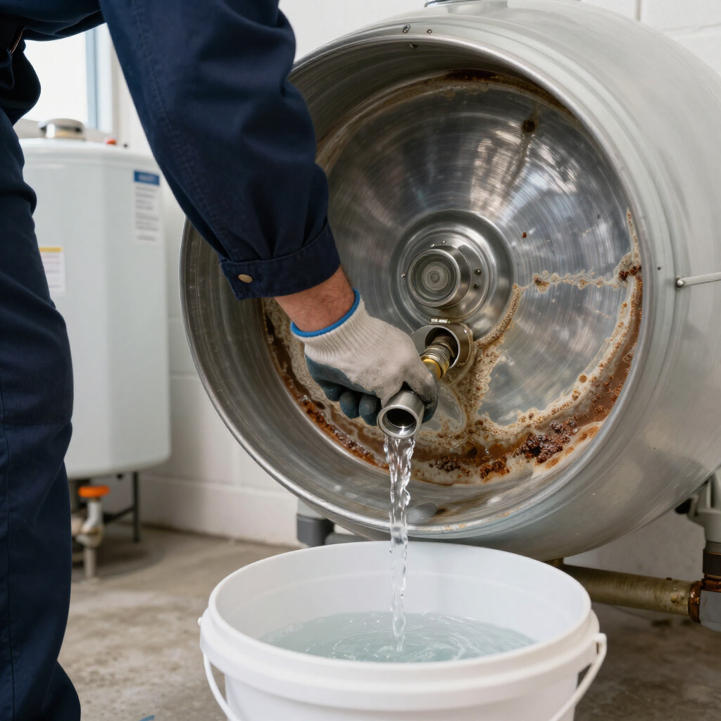 Water heater sediment and tank flushing