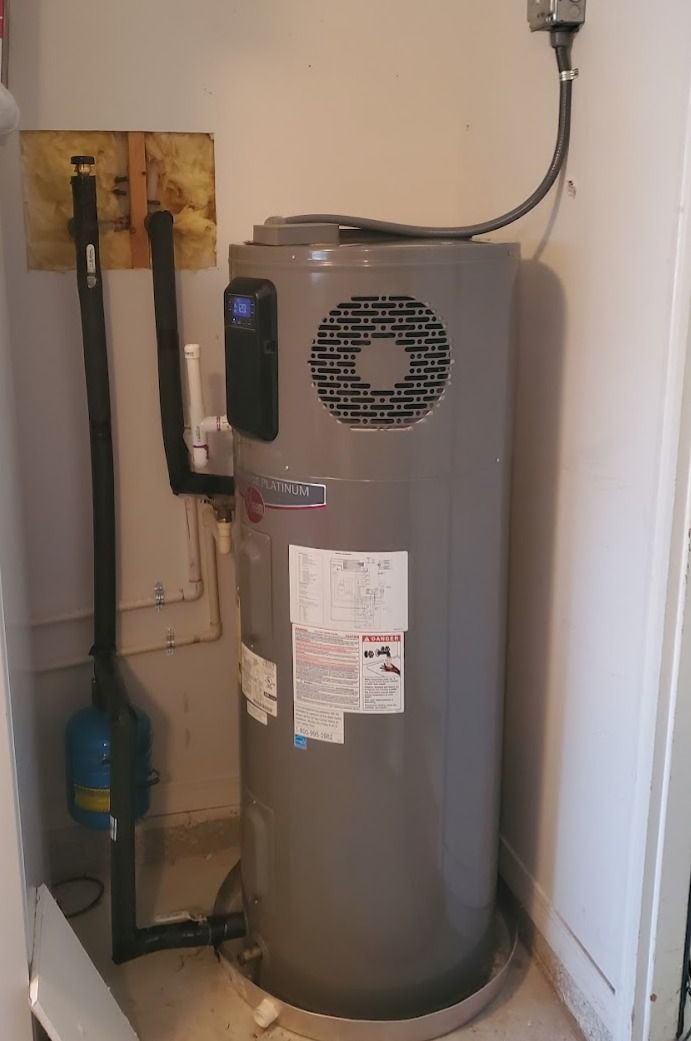 Hybrid heat pump water heater installation