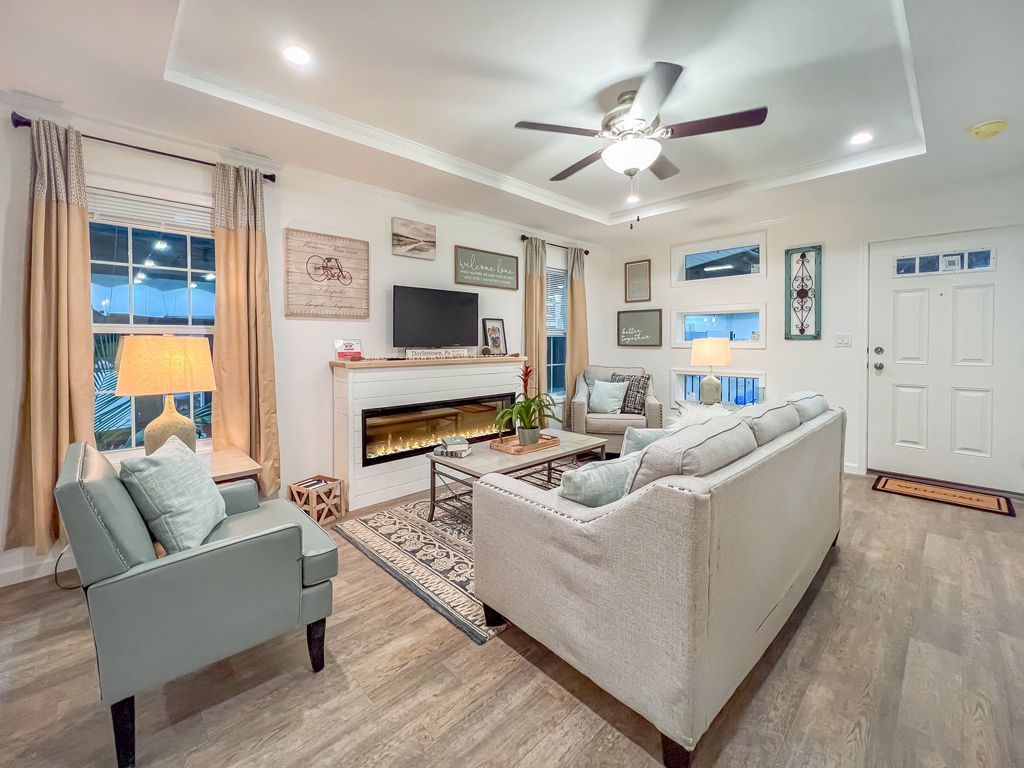 Manufactured home with luxurious details.