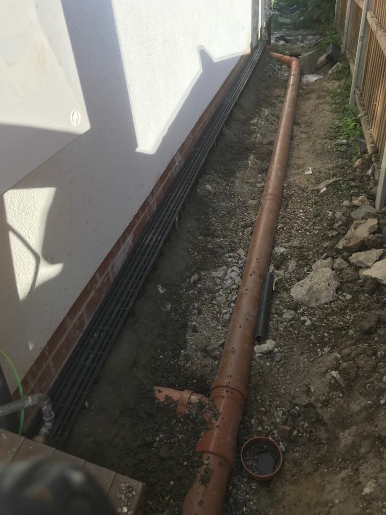 New drainage pipe installation Penge, Bromley.