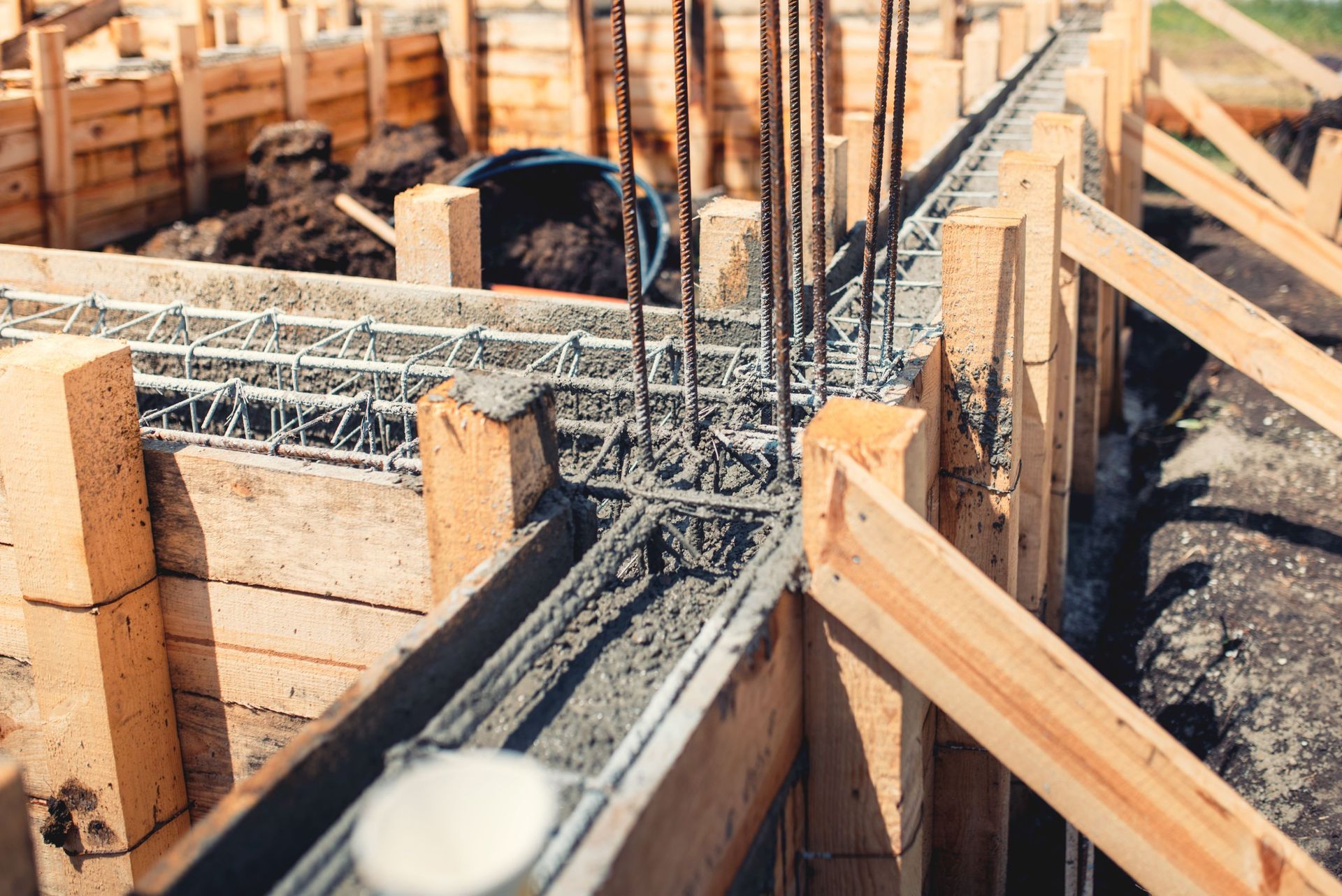 foundation site new house building details
