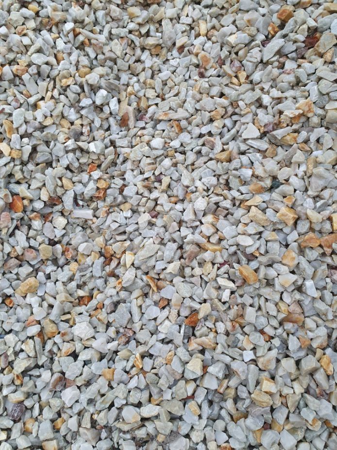 Pile of small, light-coloured gravel — Port Landscape Supplies in Port Macquarie, NSW