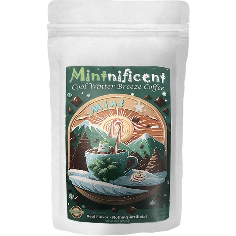 Mintnificent mint coffee in the supplier packaging customers receive
