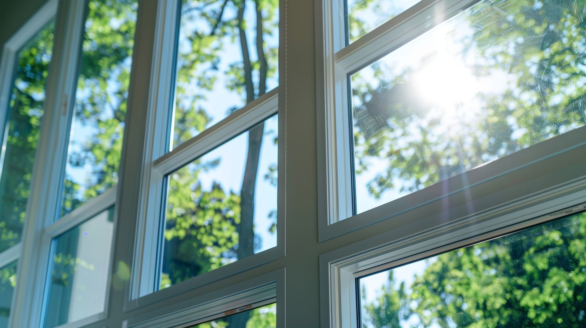 A series of large windows being installed strategically p to maximize natural light and reduce the need for artificial lighting. 