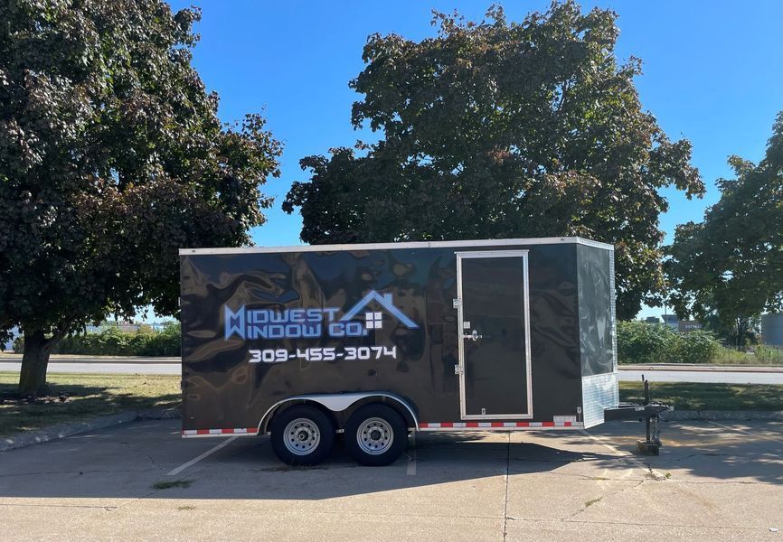 Black trailer with 