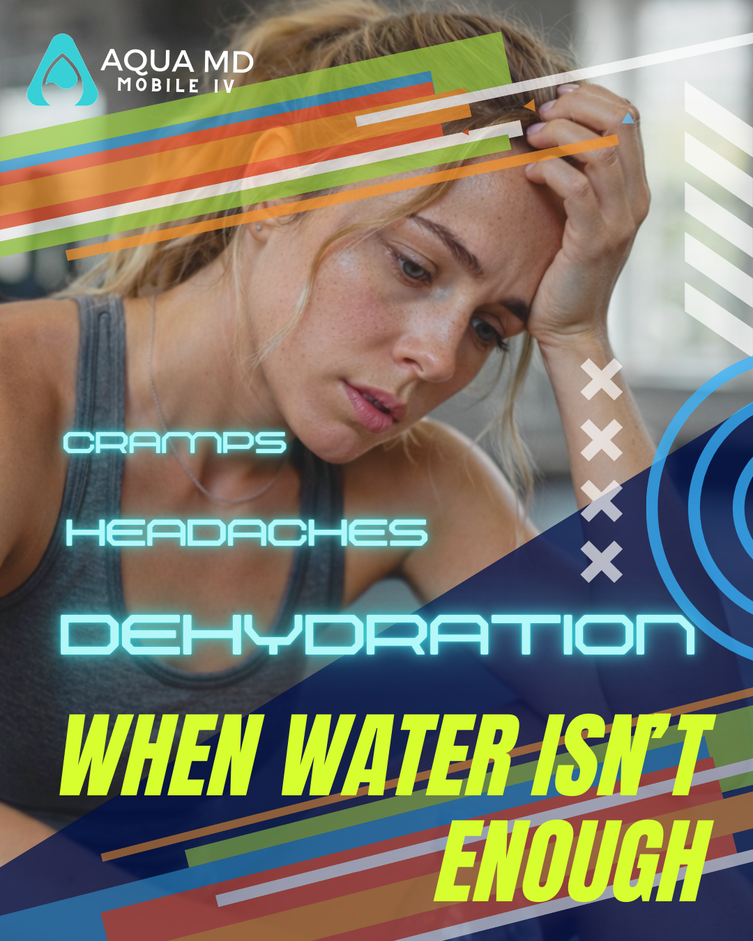Patient exhausted from dehydration from intense workout in Kitsap County WA