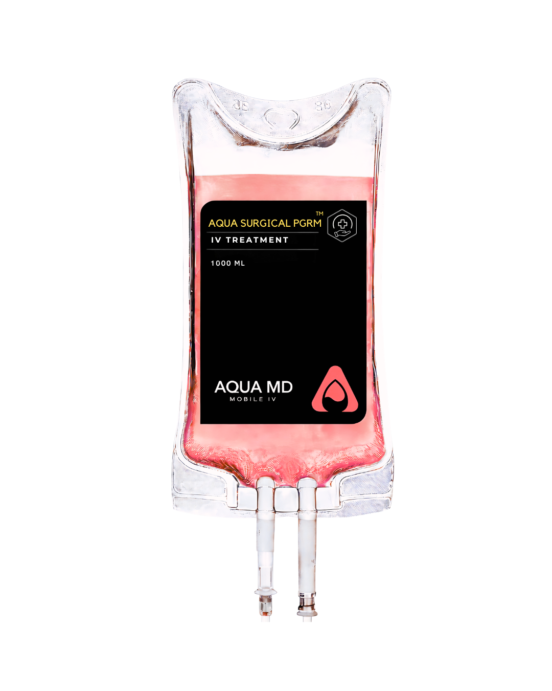 AQUA MD surgical hydration IV therapy bag for pre- and post-operative recovery support and hydration balance