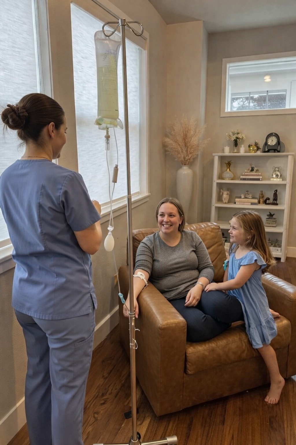 AQUA MD Mobile IV hydration therapy administered to patient at home in Port Orchard, WA