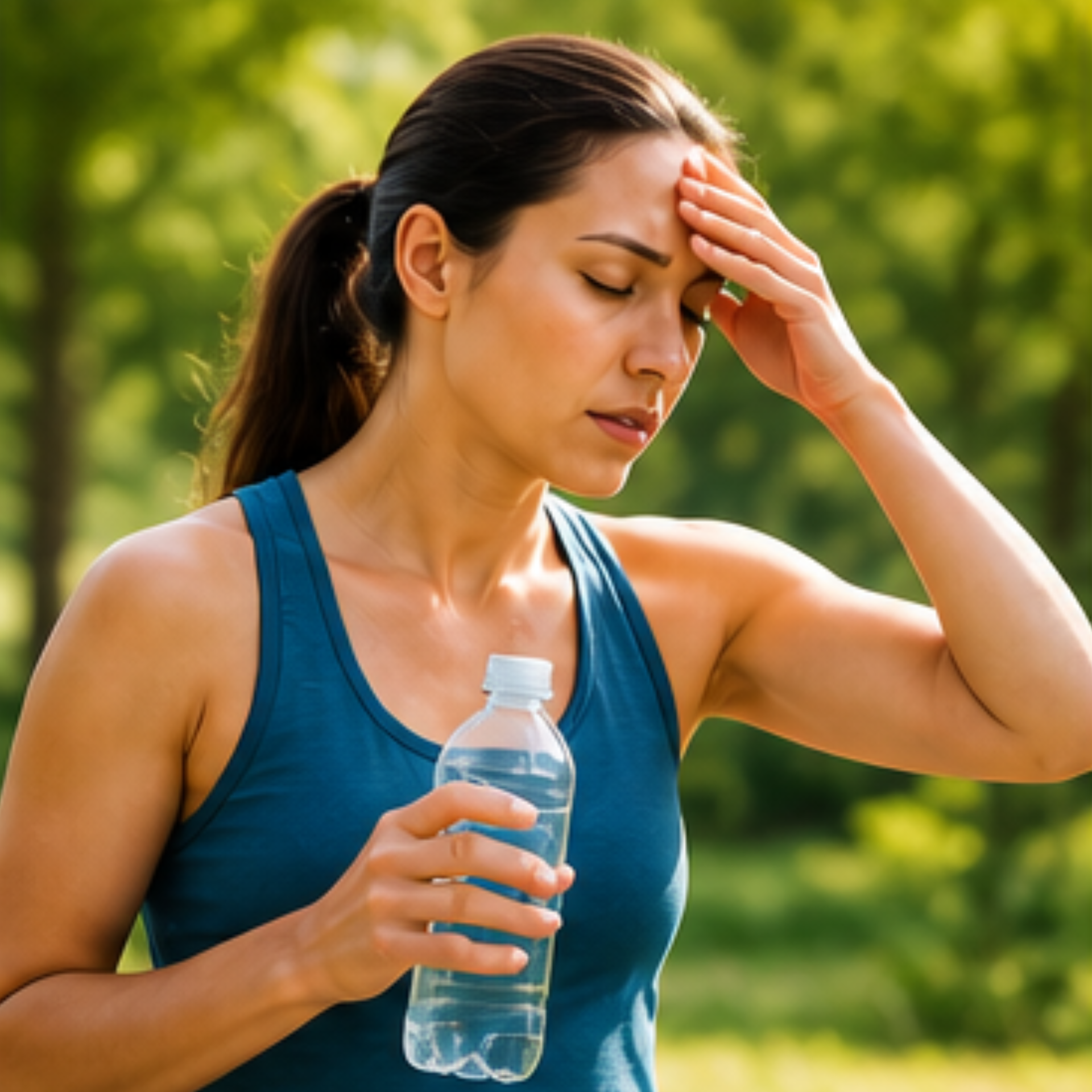 dehydrated patient feeling tired