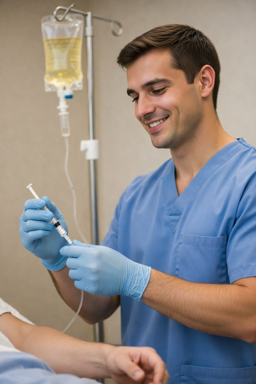 AQUA MD Mobile IV hydration therapy administered to patient at home in Gig Harbor, WA