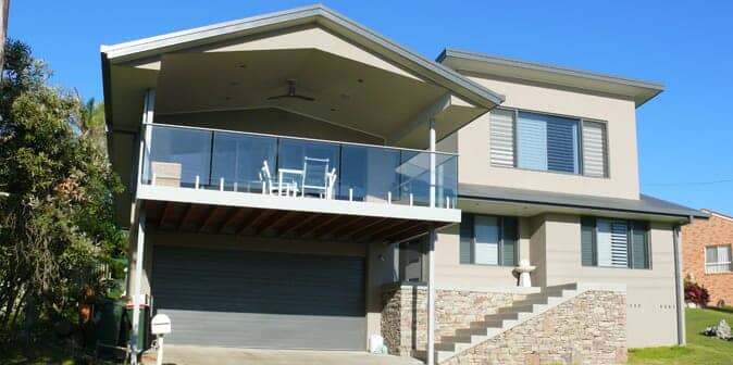 Glass Balustrade On Terrace — Whitehouse Building Design in Mid North Coast, NSW