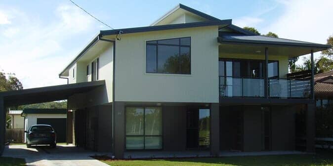 Dark Grey And White House — Whitehouse Building Design in Mid North Coast, NSW