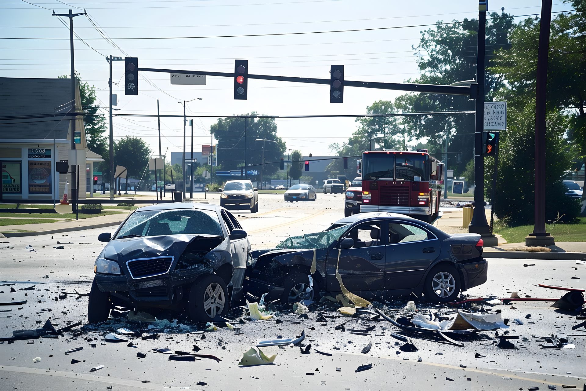 accident at intersection in Metairie