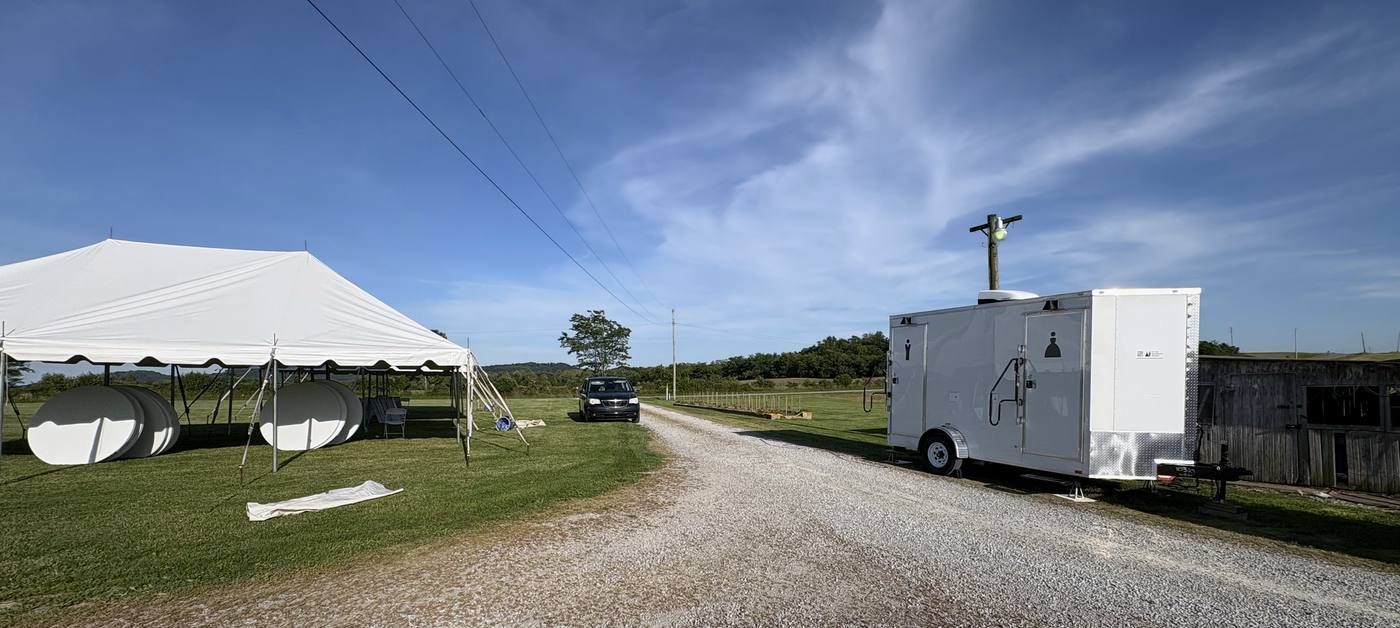 Event restroom trailer
