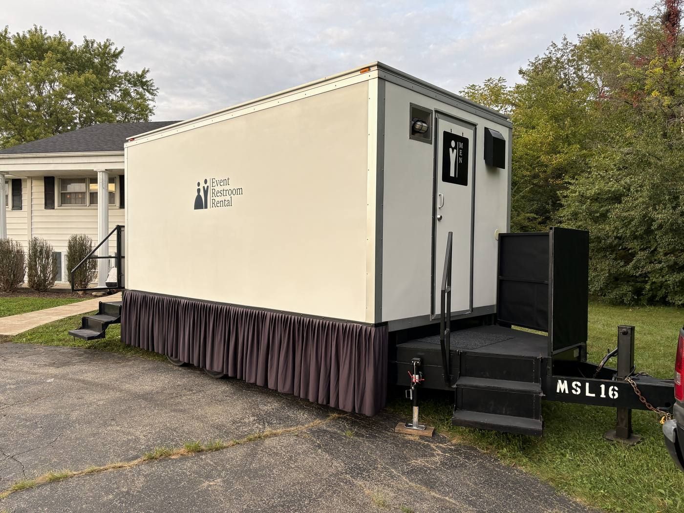 Event restroom trailer
