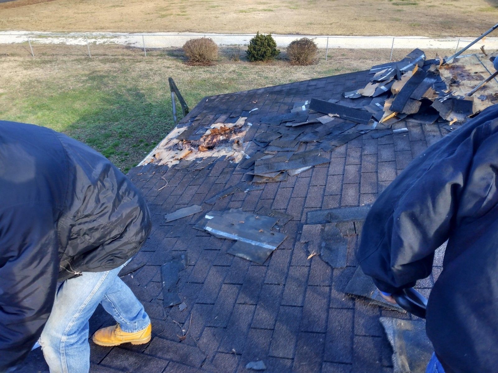 Roof replacement: removal process