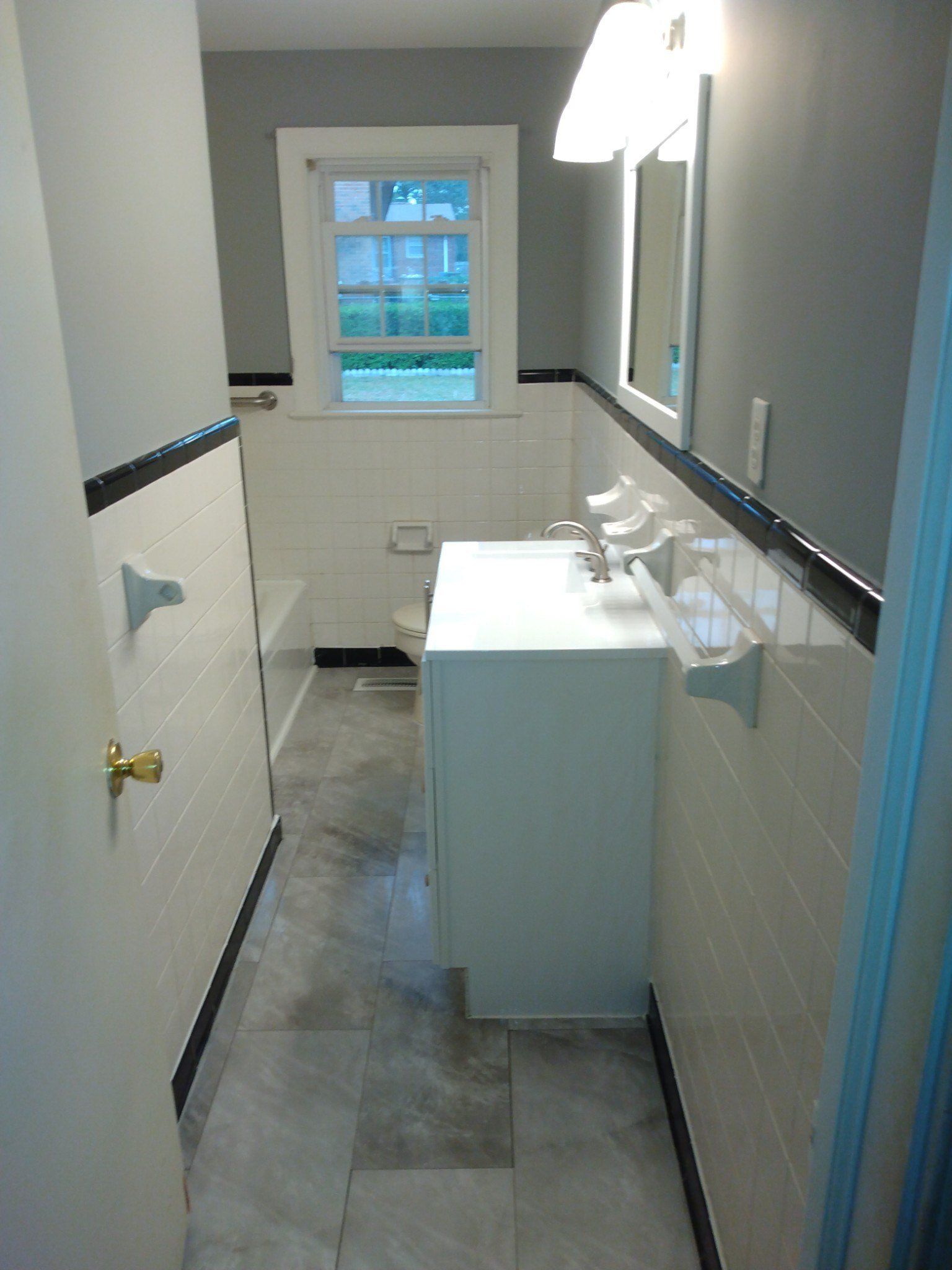 Complete bathroom remodel: after