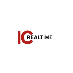 Logo for IC Realtime, with a red