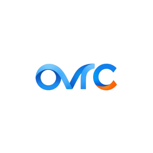 Blue and orange stylized