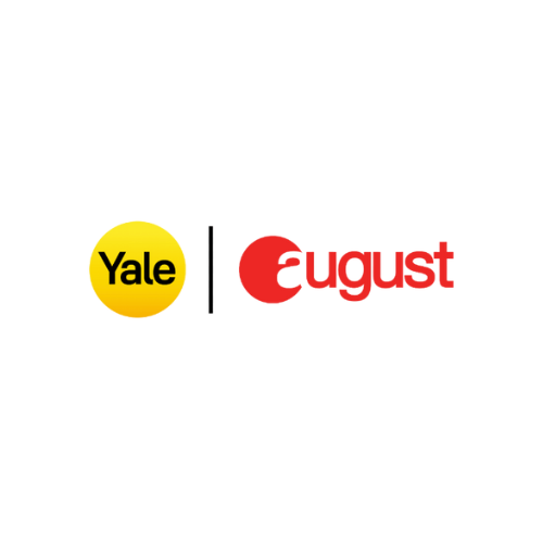 Yale August logo with a yellow circle and red