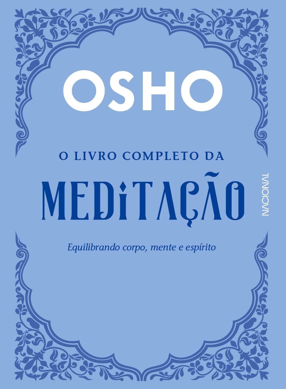 The cover of a book titled osho o livro completo da meditação