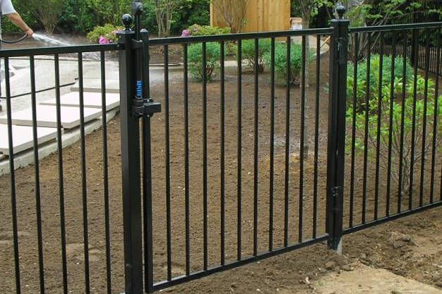 Ameristar Steel Single-Swing Gate - Majestic 2-Rail — Warren, MI — Kimberly Fence & Supply