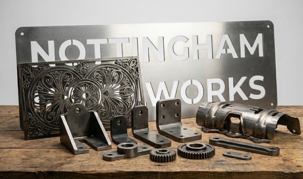Metal signage fabricated by Nottingham Metalworks