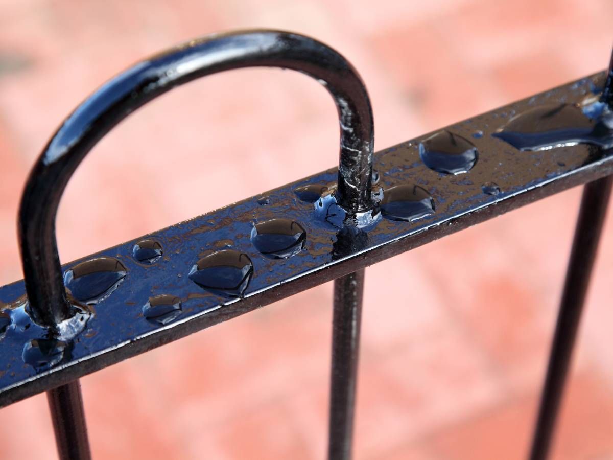 Close Up View of Bow Top Railings installed in Nottingham
