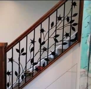 Nottingham Metalworks internal decorative staircase handrail