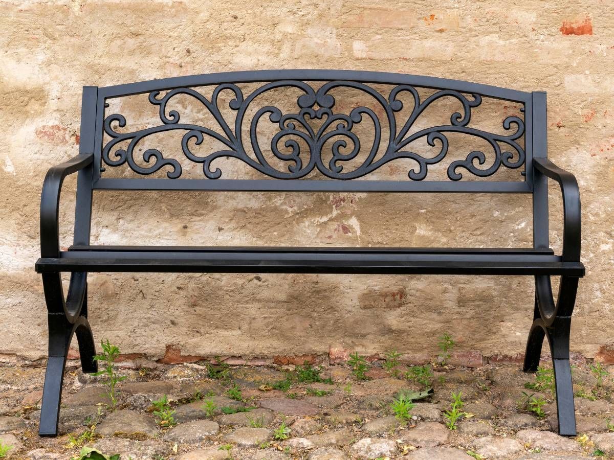 Nottingham Metalworks outdoor metal bench