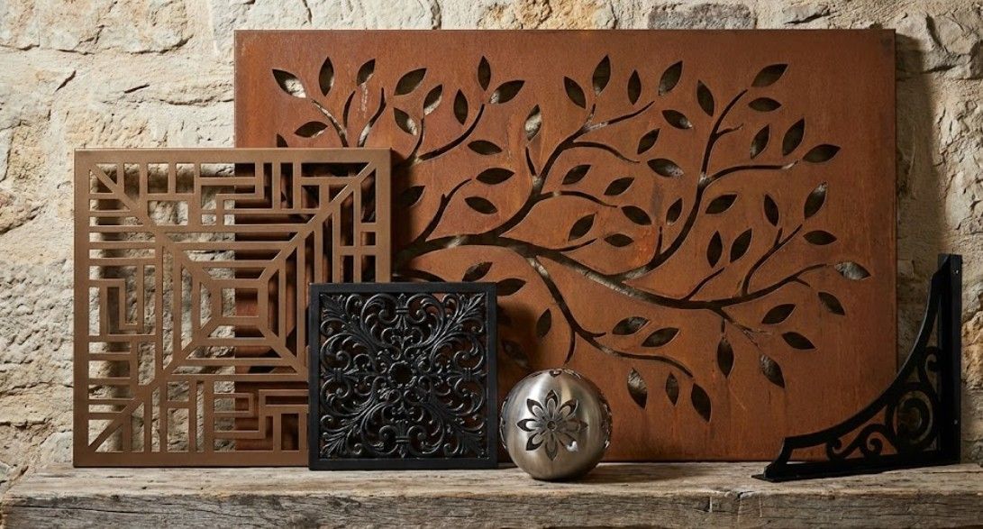 selection of decrative metal artwork in Nottingham