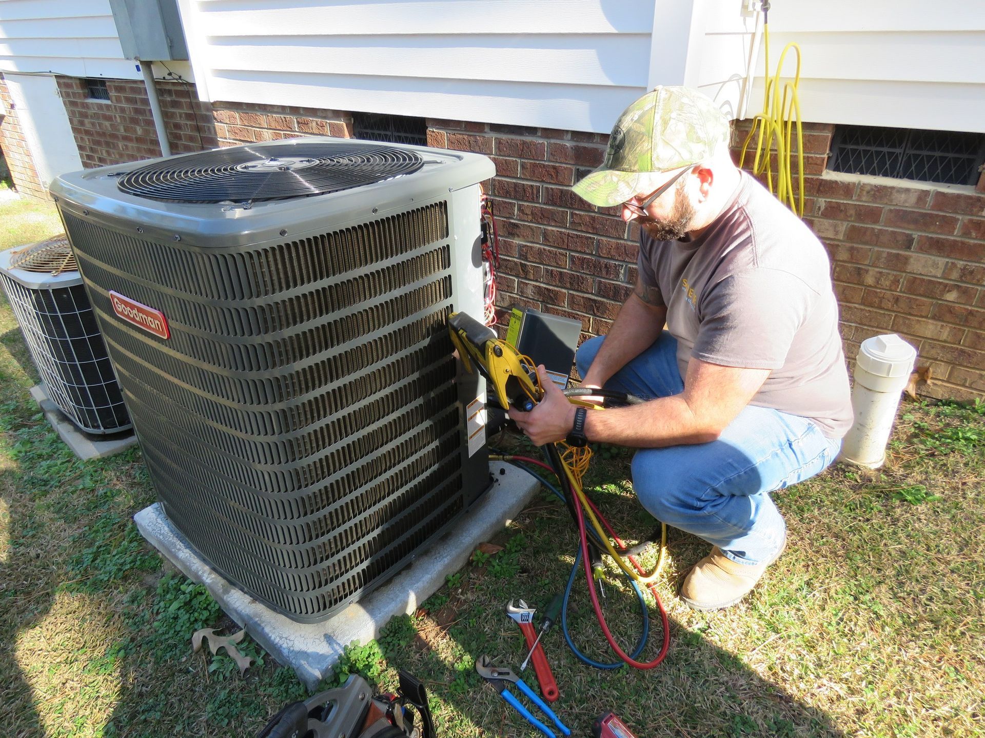 Surefire Raleigh heating and air company doing a repair