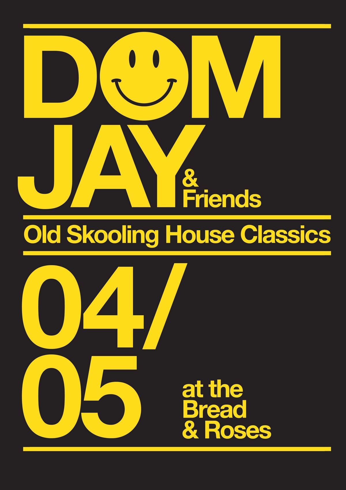 Yellow Dom JAY & Friends concert poster, 