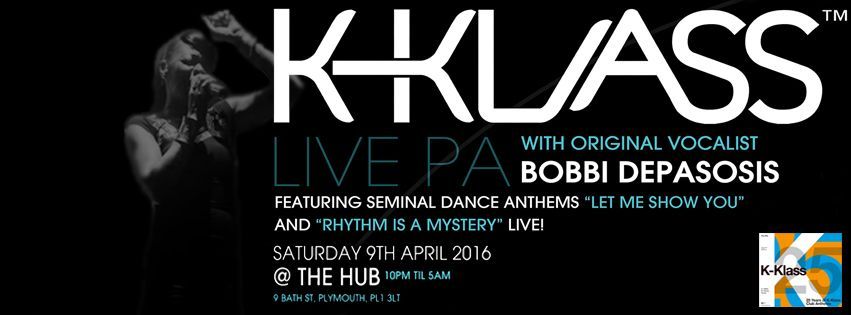 Klass Live featuring Bobby Depasopis, black-and-white event banner with date and venue details