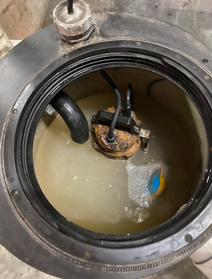 Open Grease Trap Being Serviced — PUMPtek in Grovedale, VIC