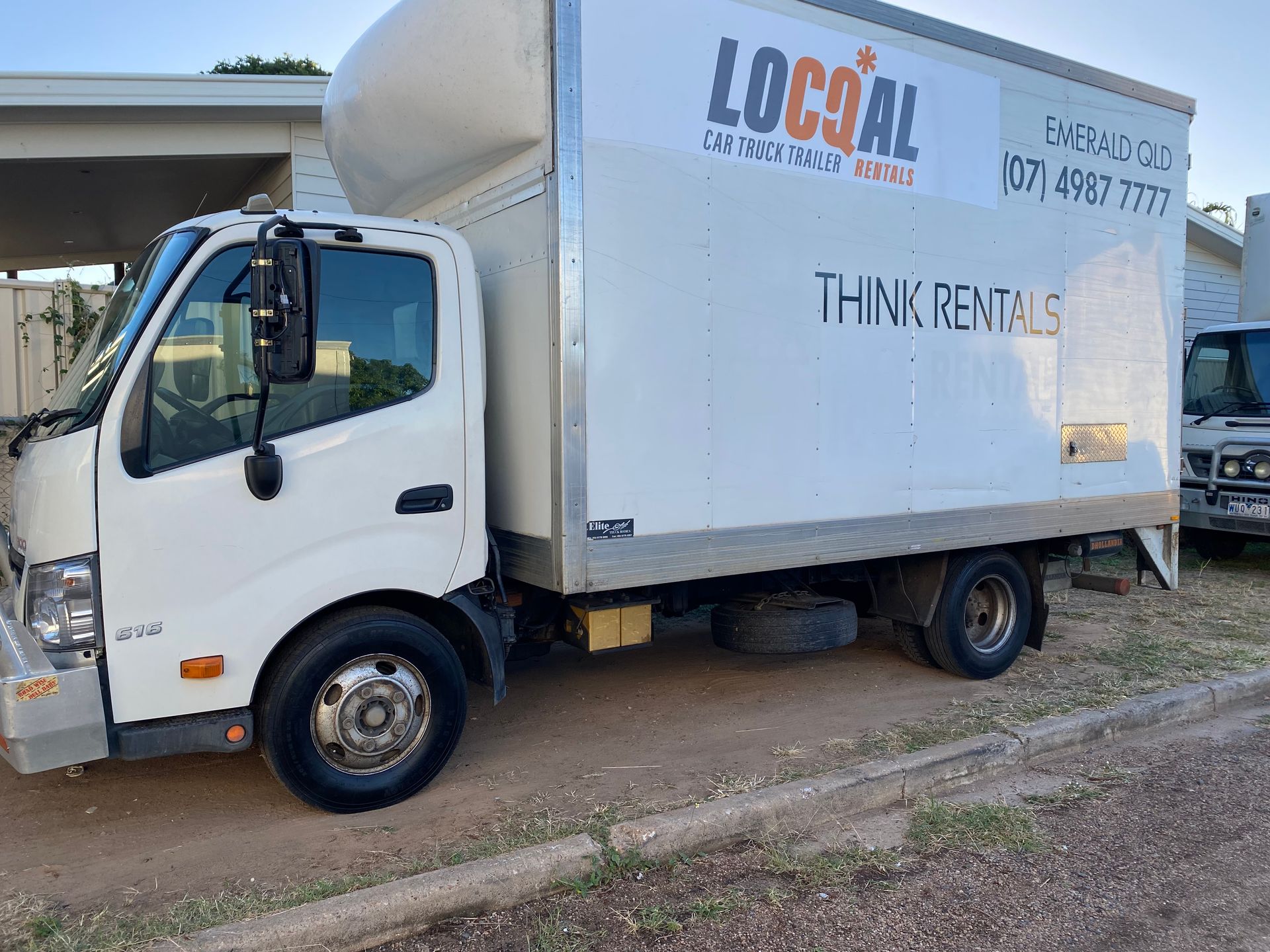 Locqal truck hire fleet parked in Emerald QLD