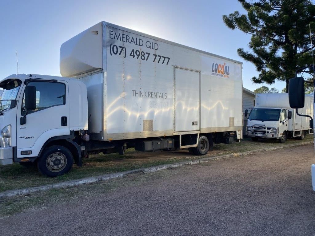 Locqal truck hire fleet parked in Emerald QLD